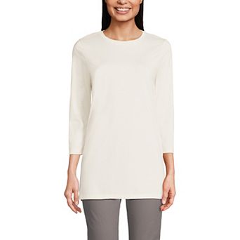 Women's Lands' End Supima Cotton Crewneck Tunic