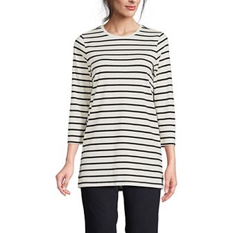 Women's Lands' End Supima Cotton Crewneck Tunic
