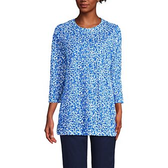 Women's Lands' End Supima Cotton Crewneck Tunic