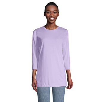 Women's Lands' End Supima Cotton Crewneck Tunic