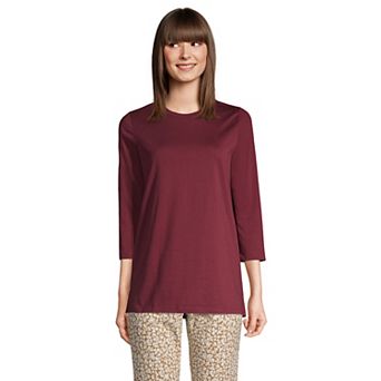 Women's Lands' End Supima Cotton Crewneck Tunic