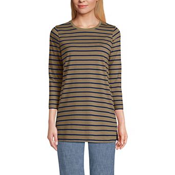 Women's Lands' End Supima Cotton Crewneck Tunic