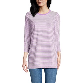 Women's Lands' End Supima Cotton Crewneck Tunic
