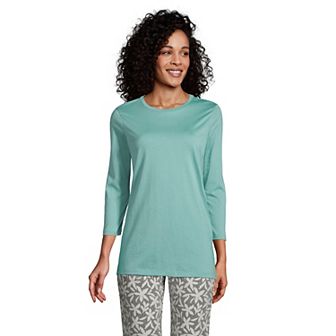 Women's Lands' End Supima Cotton Crewneck Tunic