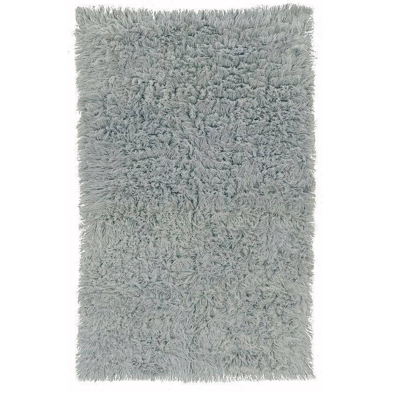 Linon New Flokati Light Grey Rug, 8Ft Rnd