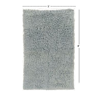 Linon New Flokati Light Grey Rug