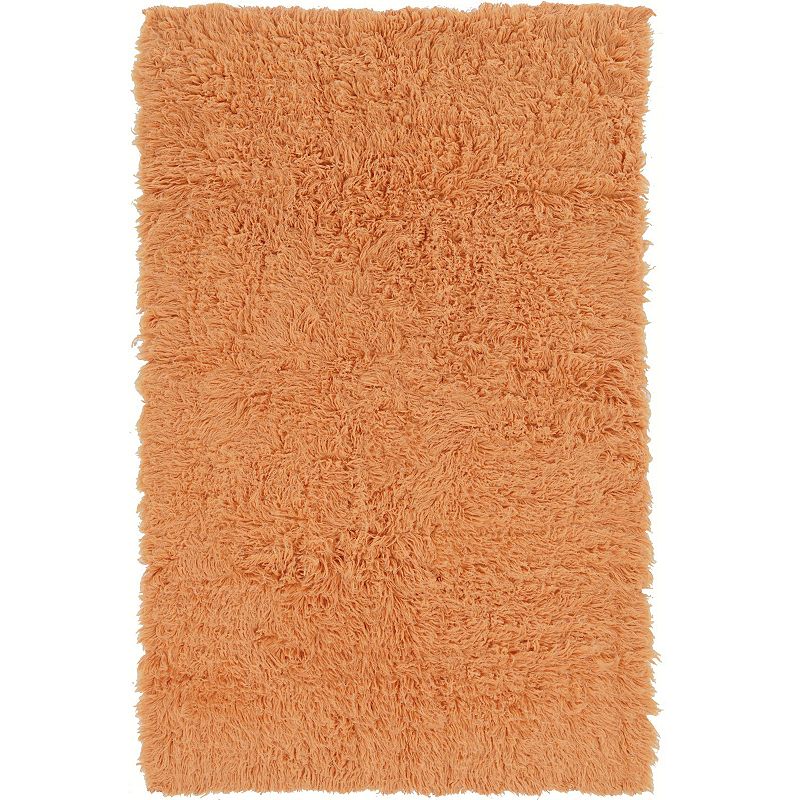 Linon New Flokati Sherbet Rug, Orange, 8X10 Ft