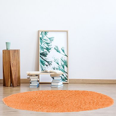 Linon New Flokati Sherbet Rug