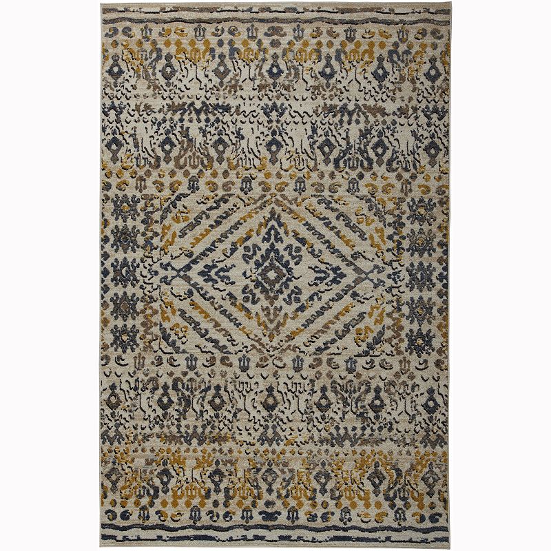 Mohawk Home Prismatic EverStrand Abina Rug, Yellow, 8X10 Ft
