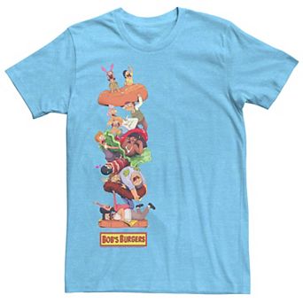 Men's Bobs Burgers Character Stack Painting Tee
