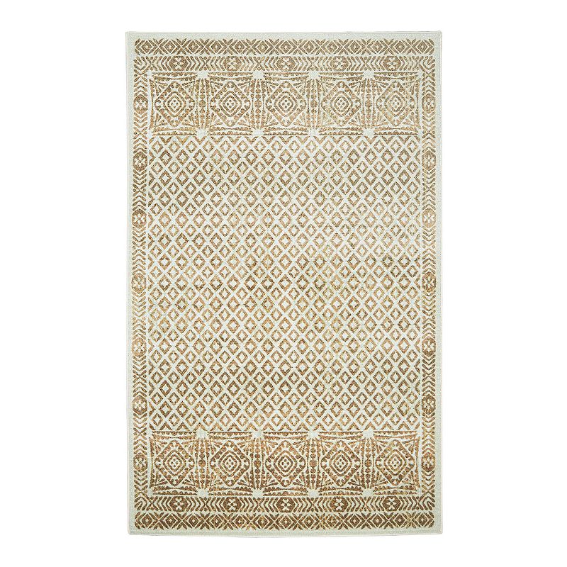 Mohawk Home Prismatic EverStrand Caspian Rug, Yellow, 8X10 Ft