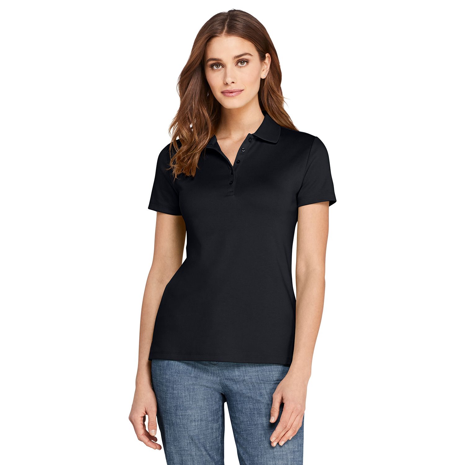 black polo shirts for women