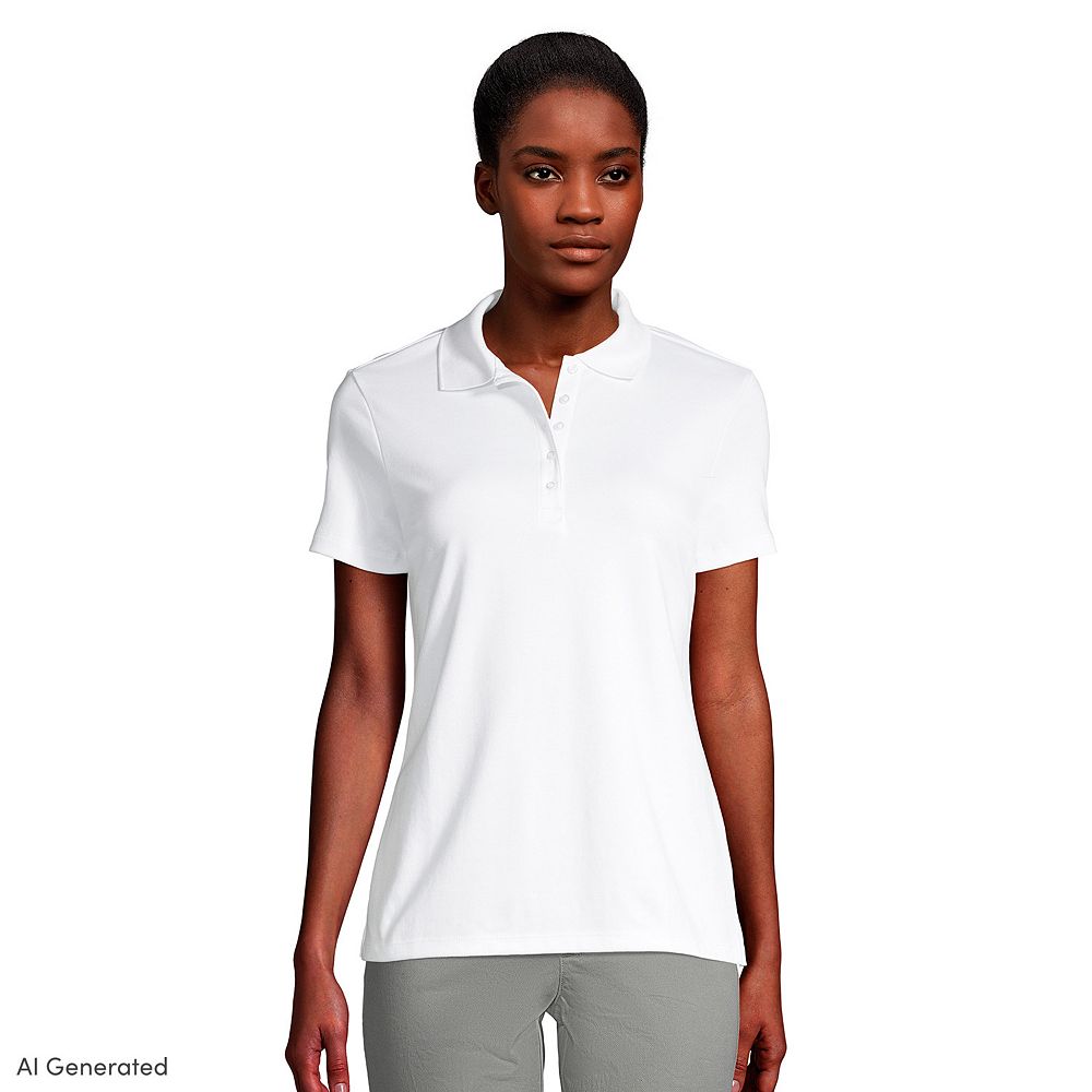 Women's Lands' End Supima Cotton Polo Shirt
