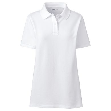 Plus Size Lands' End Mesh Supima Cotton Polo Shirt