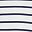White Navy Stripe