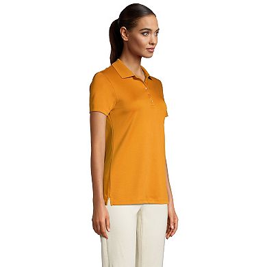 Petite Lands' End Supima Cotton Short Sleeve Polo Shirt