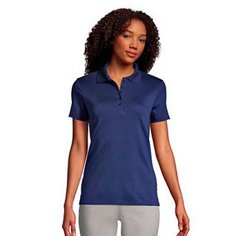 Petite Lands' End Supima Cotton Short Sleeve Polo Shirt