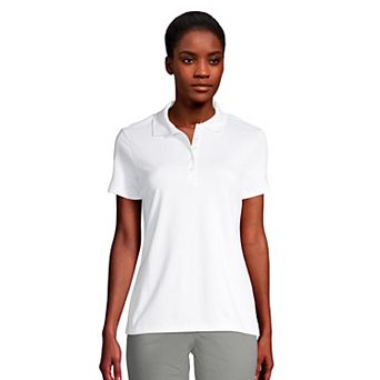 Petite Lands' End Supima Cotton Short Sleeve Polo Shirt