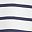 White Navy Stripe