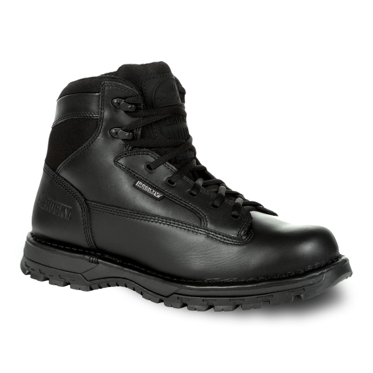 rocky black work boots