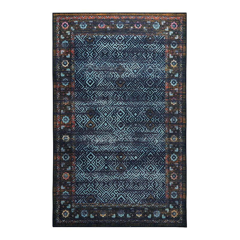 Mohawk Home Prismatic Atlas Crimson Rug, Blue, 8X10 Ft