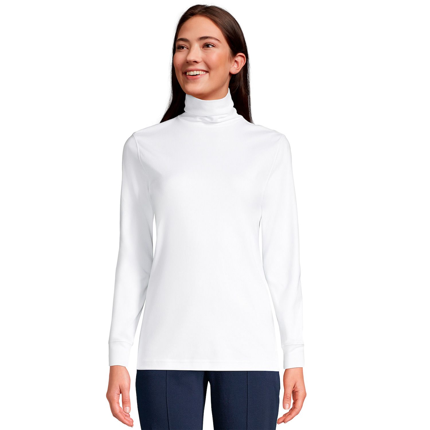 lands end women's turtleneck shirts