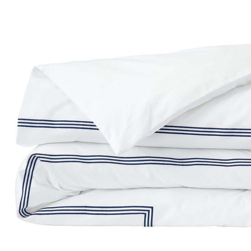 Lands End 400 Thread Count Supima Sateen Embroidered Duvet Cover or Sham, 