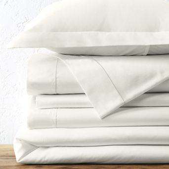 Lands' End No Iron Supima Solid Duvet Cover, Sham or Bedskirt