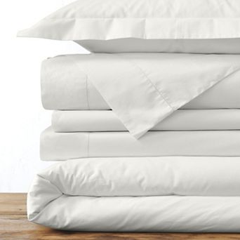 Lands' End 300 Supima Percale Solid Duvet Cover or Shams