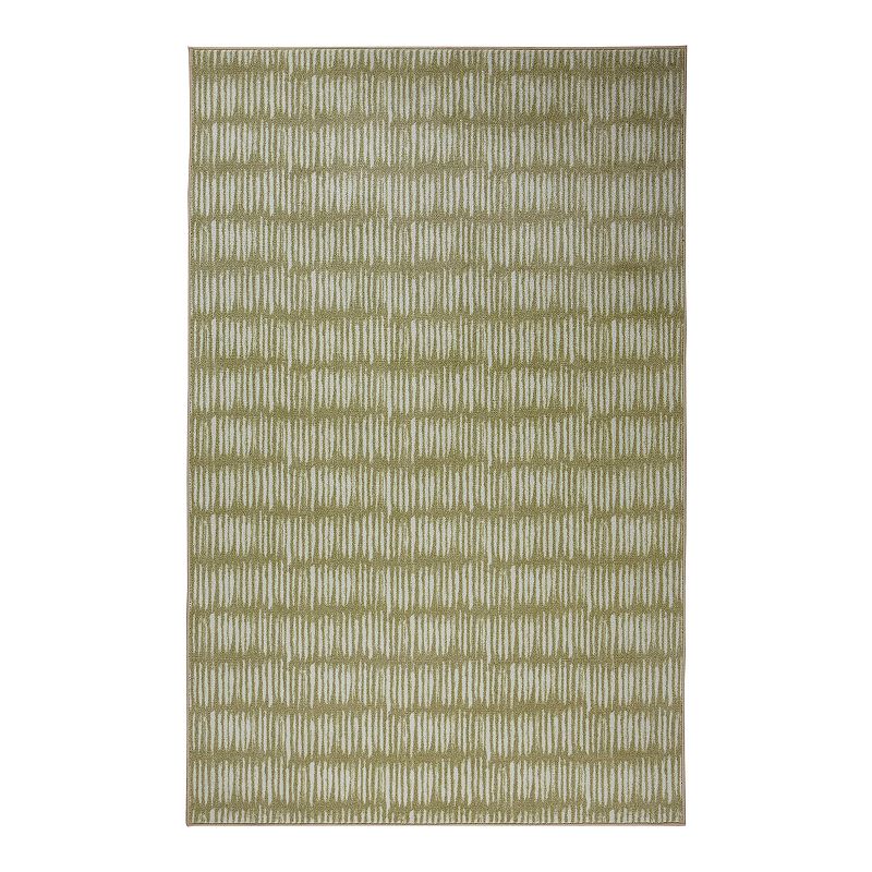 Mohawk Home Prismatic EverStrand Vista Lines Rug, Beig/Green, 8X10 Ft