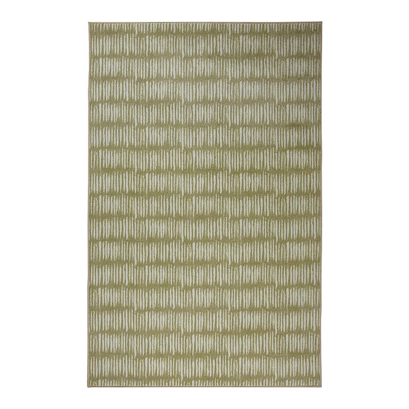 Mohawk Home Prismatic EverStrand Vista Lines Rug, Beig/Green, 8X10 Ft