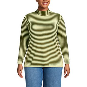 Plus Size Lands' End Relaxed Mockneck Top