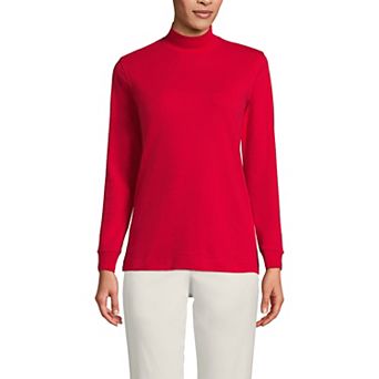 Women's Lands' End Relaxed Mockneck Top