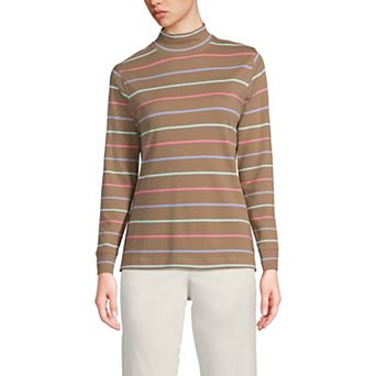 Women's Lands' End Relaxed Mockneck Top