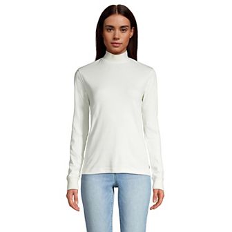 Women's Lands' End Relaxed Mockneck Top