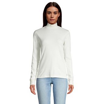 Women's Lands' End Relaxed Mockneck Top