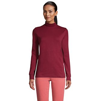 Women's Lands' End Relaxed Mockneck Top