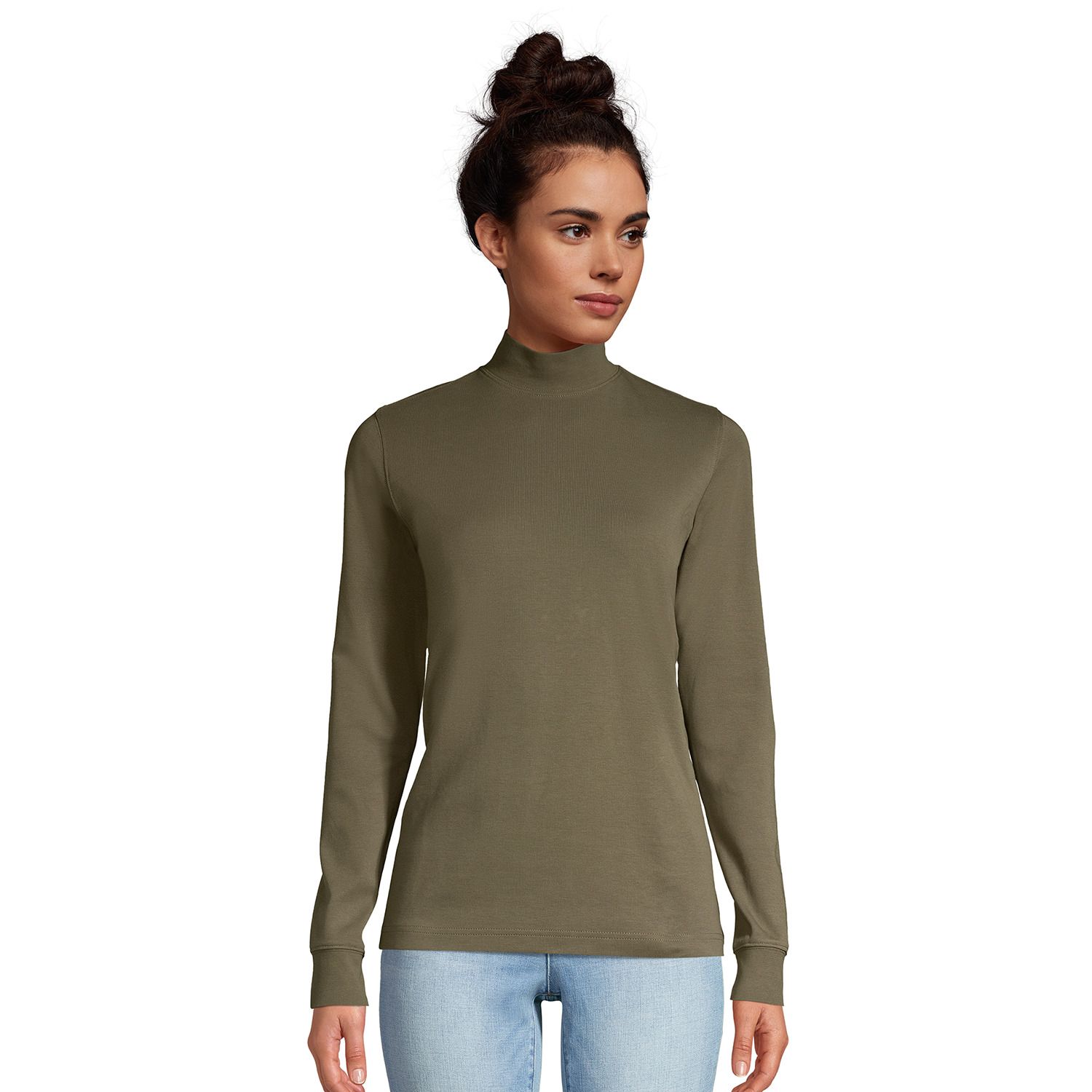 women's turtleneck tunic tops