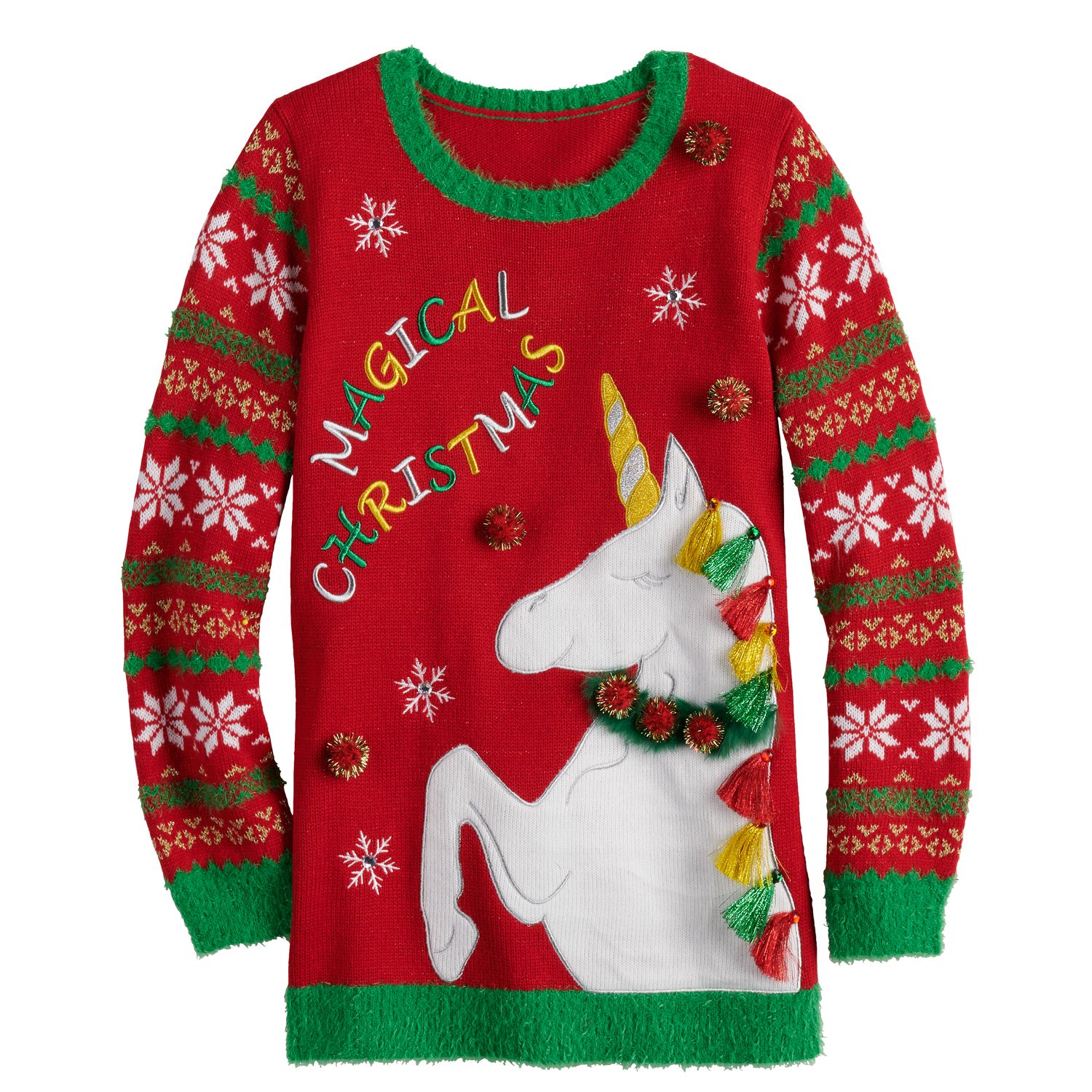 it's our time christmas sweater dress