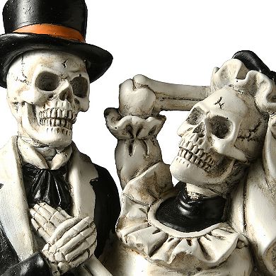 National Tree Company Skeleton Couple Table Decor