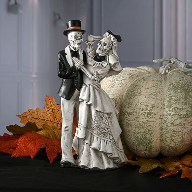 National Tree Company Skeleton Couple Table Decor