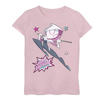 Girls 7-16 Marvel Spider-Man Gwen Happy Birthday Graphic Tee