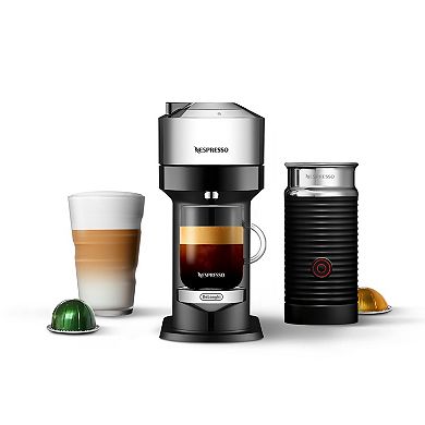 Nespresso Vertuo Next Deluxe Coffee & Espresso Maker with Aeroccino Milk Frother by DeLonghi