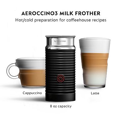 Nespresso Vertuo Next Deluxe Coffee & Espresso Maker with Aeroccino Milk Frother by DeLonghi