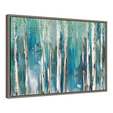 Amanti Art Cerulean Forest I Framed Canvas Wall Art
