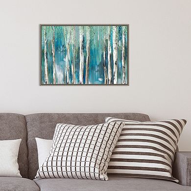 Amanti Art Cerulean Forest I Framed Canvas Wall Art