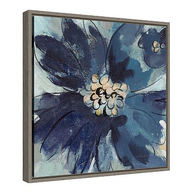 Amanti Art Inky Floral III Framed Canvas Wall Art