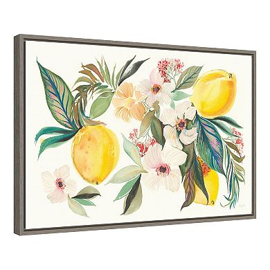 Amanti Art Citrus Summer I Framed Canvas Wall Art