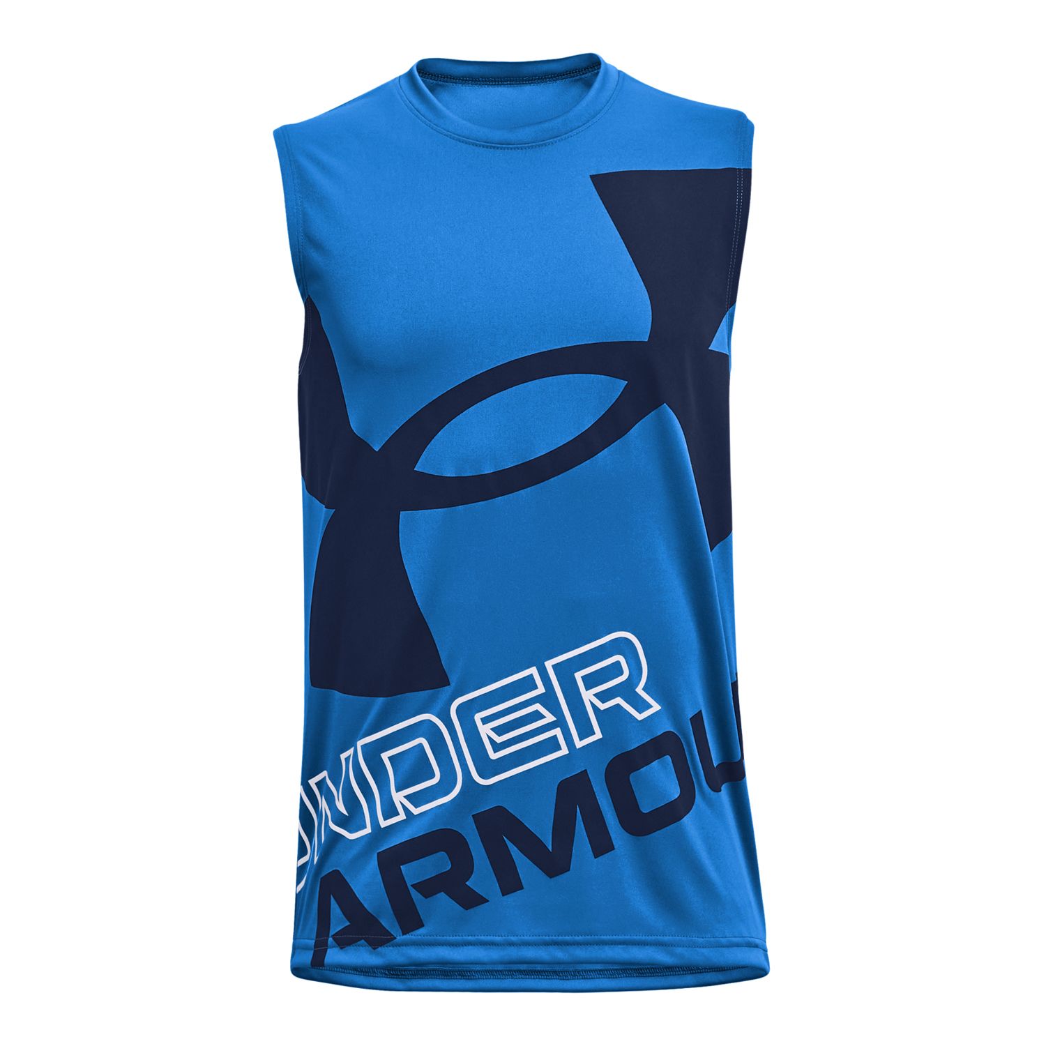 youth under armour sleeveless shirt