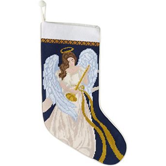 Lands' End Needlepoint Christmas Stocking